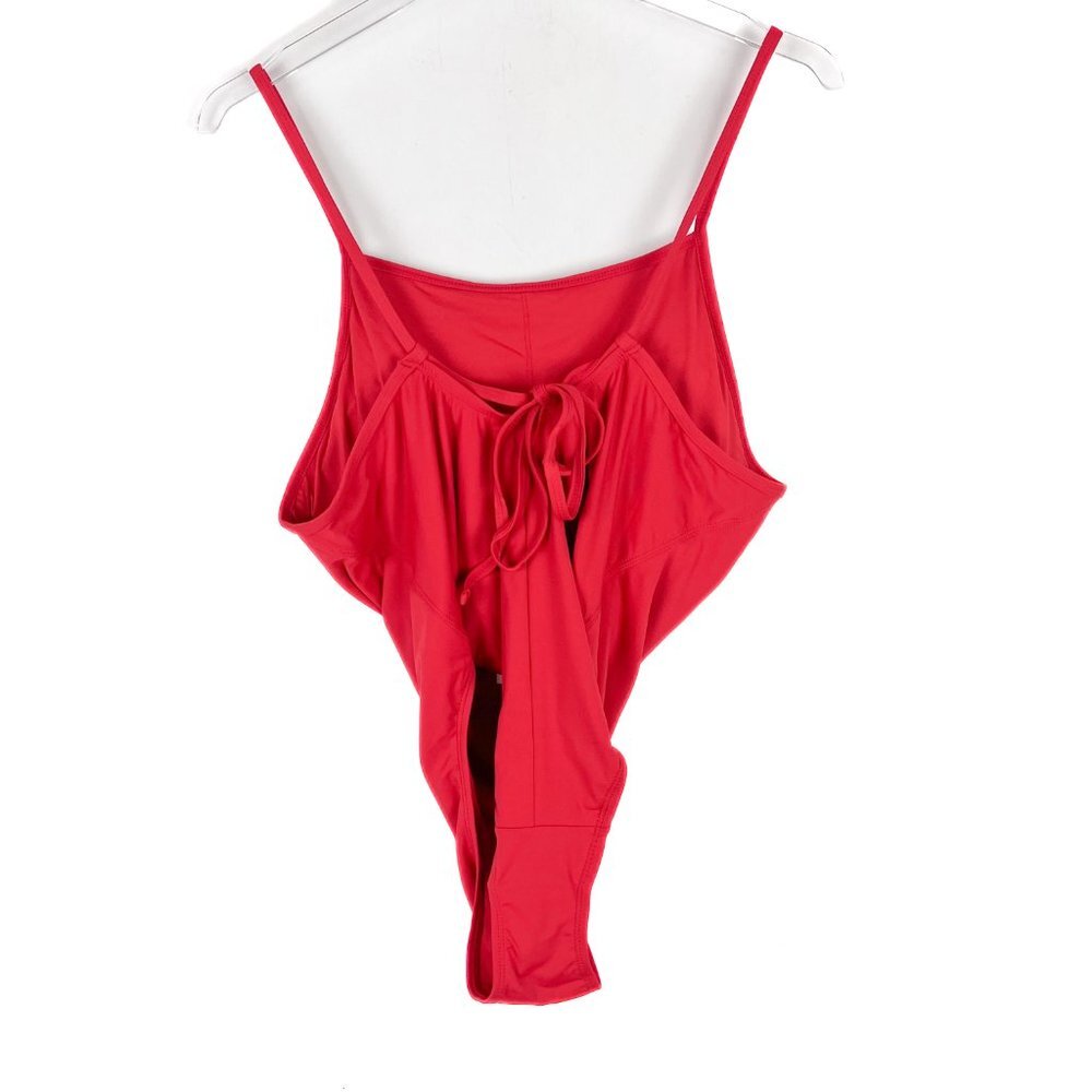 NWT Andie Swim The Paloma One Piece Swimsuit Flat Cherry Red Size XS TALL XST - Picture 6 of 11